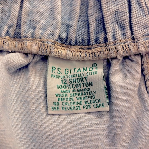 VTG Gitano jeans paper bag high waist straight leg front pockets 90’s Rare Find - Picture 10 of 12